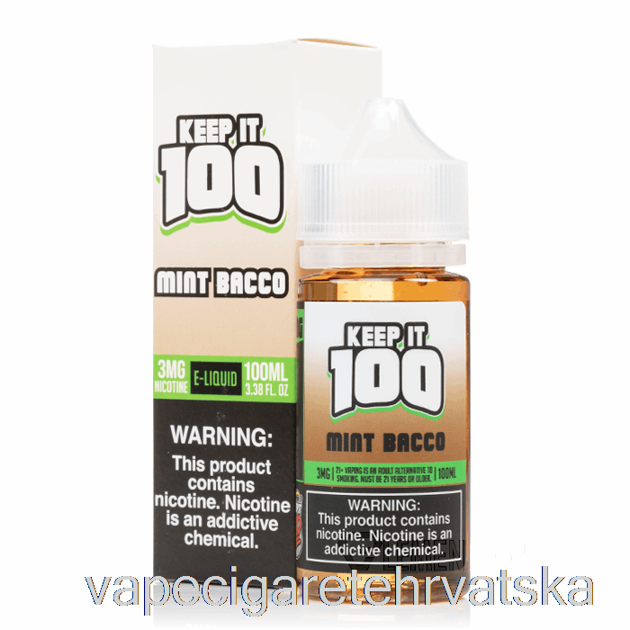 Vape Hrvatska Mint Bacco - čuvaj Ga 100 - 100ml 6mg